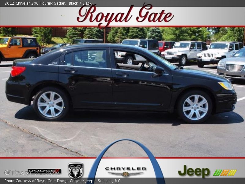 Black / Black 2012 Chrysler 200 Touring Sedan