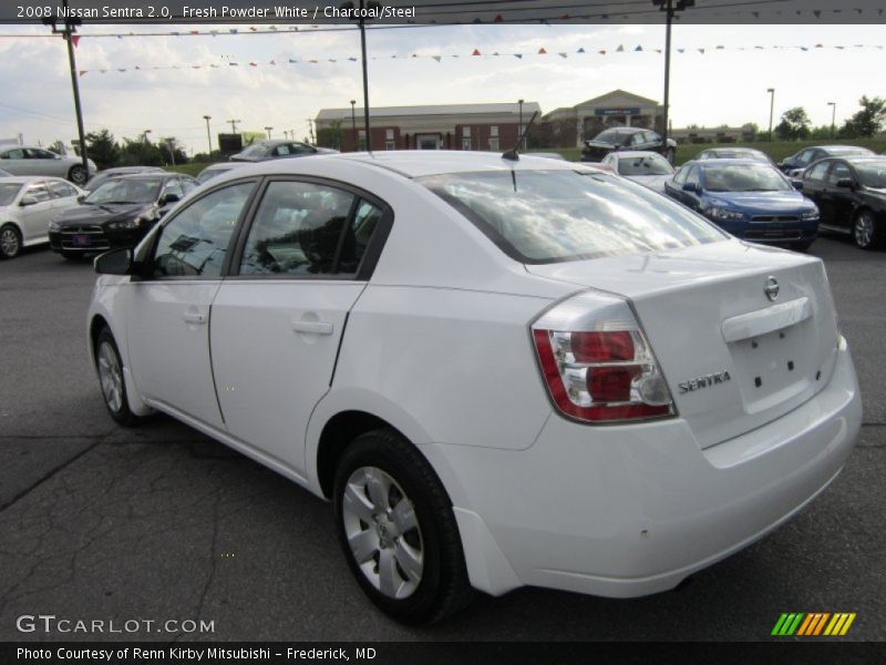 Fresh Powder White / Charcoal/Steel 2008 Nissan Sentra 2.0