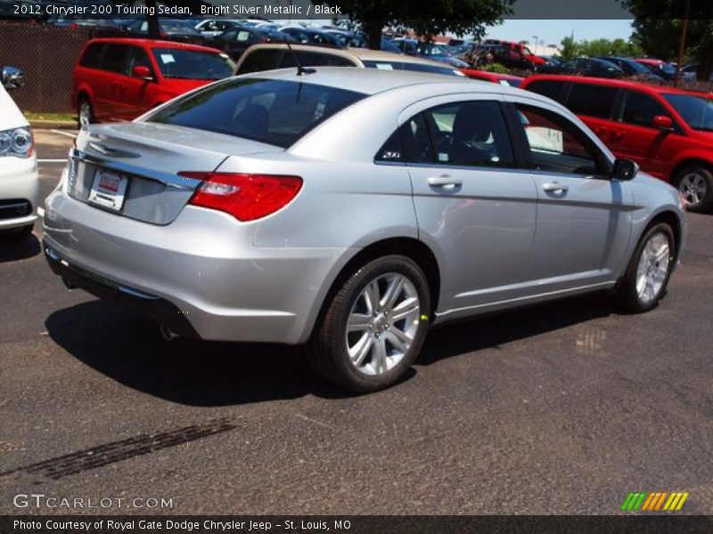 Bright Silver Metallic / Black 2012 Chrysler 200 Touring Sedan