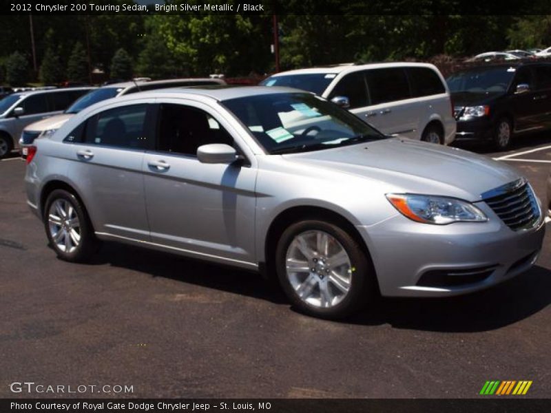 Bright Silver Metallic / Black 2012 Chrysler 200 Touring Sedan