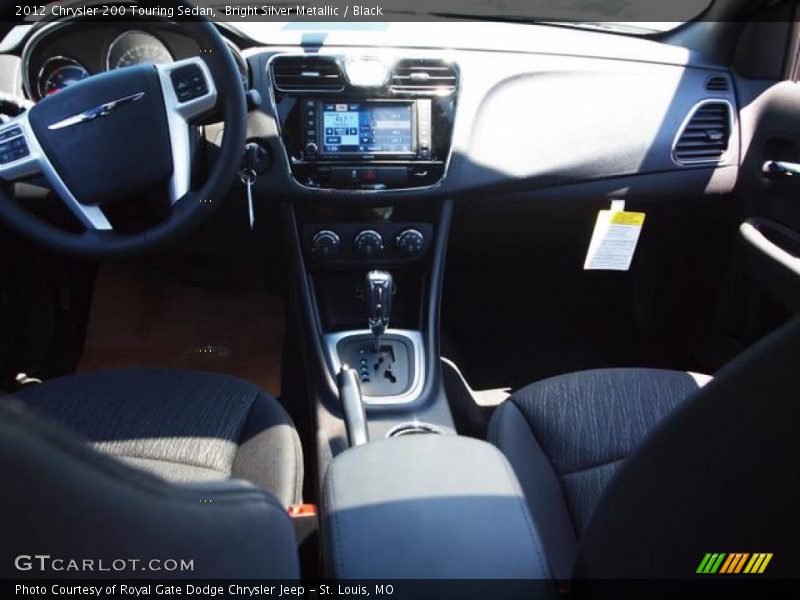 Bright Silver Metallic / Black 2012 Chrysler 200 Touring Sedan