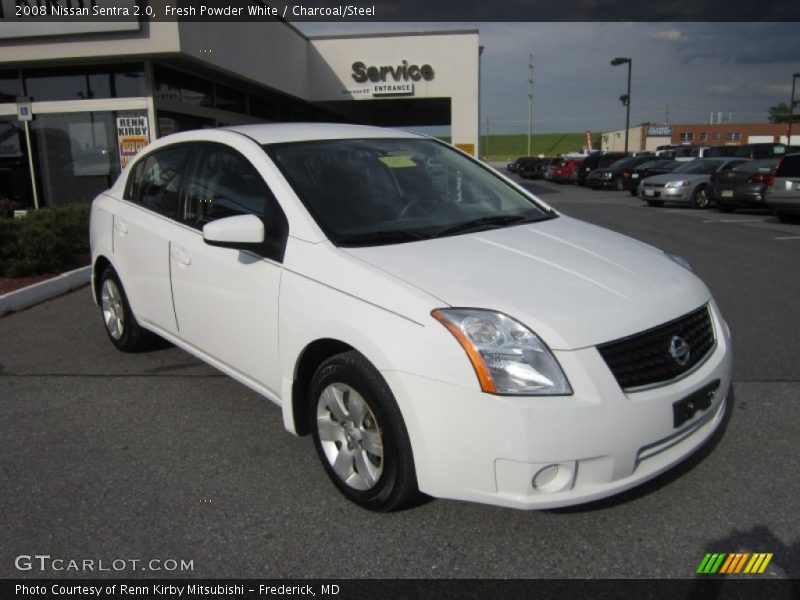 Fresh Powder White / Charcoal/Steel 2008 Nissan Sentra 2.0