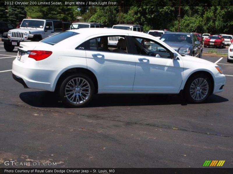 Bright White / Black/Light Frost 2012 Chrysler 200 Limited Sedan