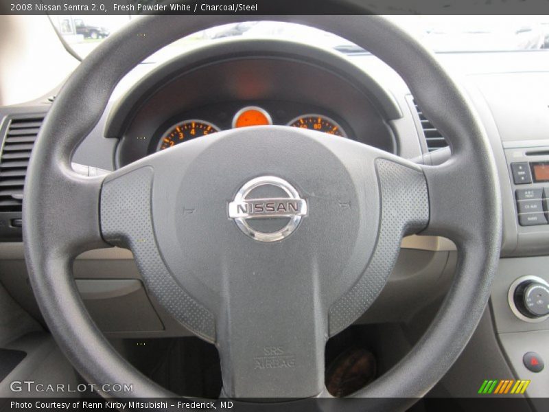 Fresh Powder White / Charcoal/Steel 2008 Nissan Sentra 2.0