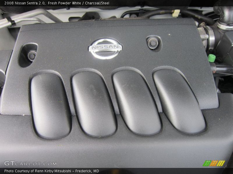 Fresh Powder White / Charcoal/Steel 2008 Nissan Sentra 2.0
