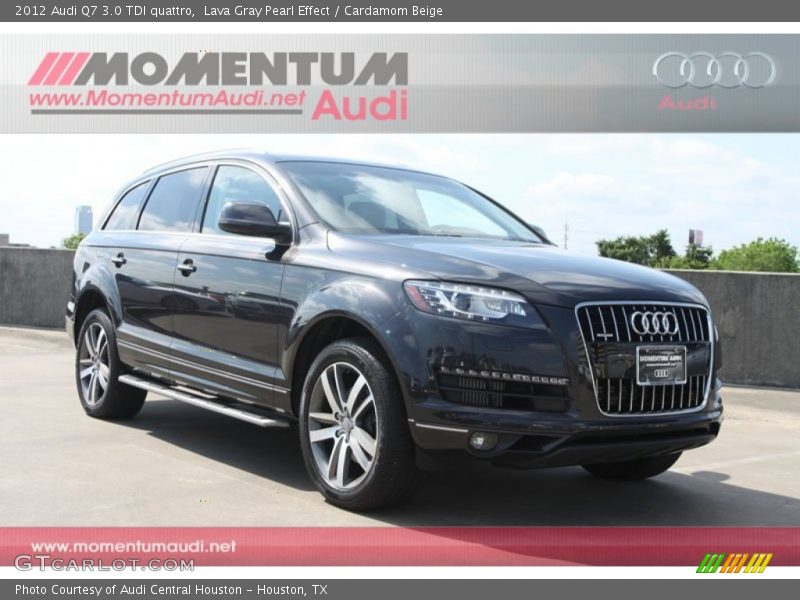 Lava Gray Pearl Effect / Cardamom Beige 2012 Audi Q7 3.0 TDI quattro