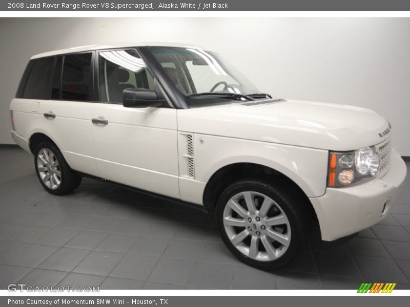 Alaska White / Jet Black 2008 Land Rover Range Rover V8 Supercharged