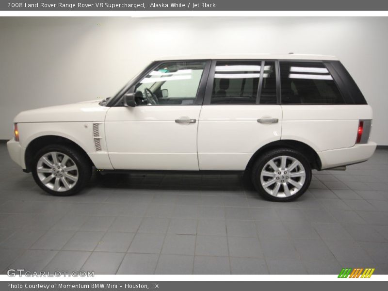 Alaska White / Jet Black 2008 Land Rover Range Rover V8 Supercharged