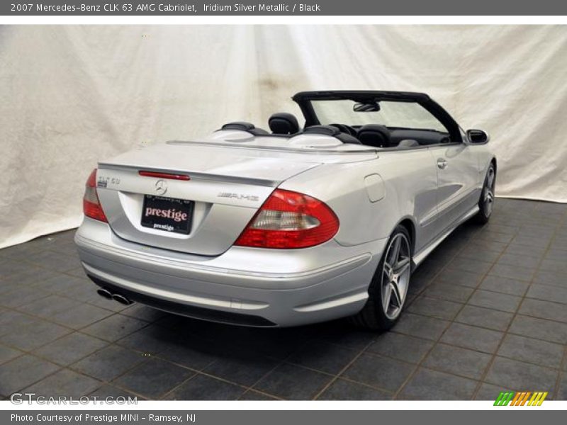 Iridium Silver Metallic / Black 2007 Mercedes-Benz CLK 63 AMG Cabriolet