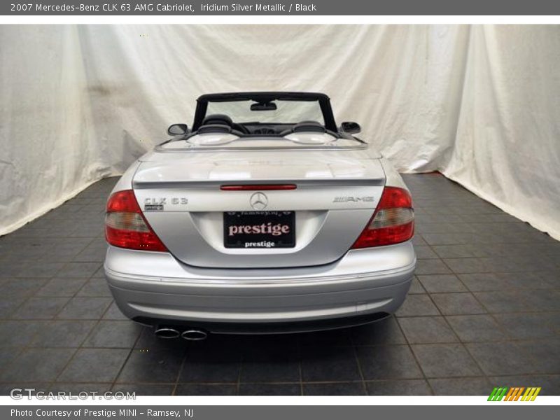 Iridium Silver Metallic / Black 2007 Mercedes-Benz CLK 63 AMG Cabriolet