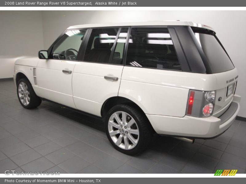 Alaska White / Jet Black 2008 Land Rover Range Rover V8 Supercharged