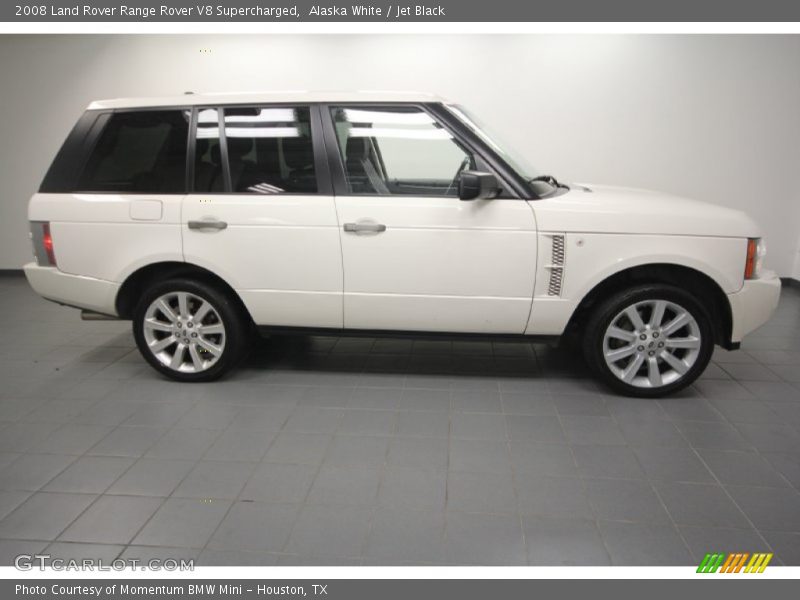 Alaska White / Jet Black 2008 Land Rover Range Rover V8 Supercharged