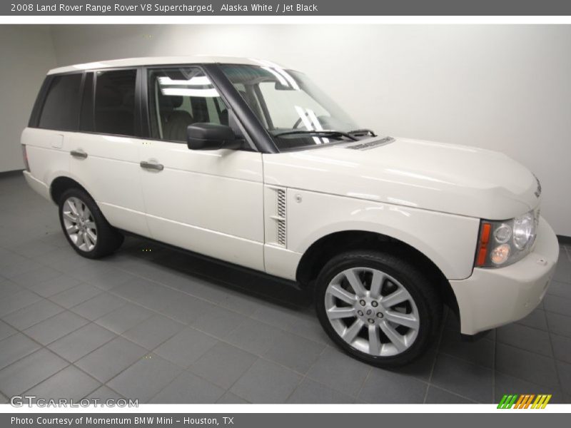 Alaska White / Jet Black 2008 Land Rover Range Rover V8 Supercharged