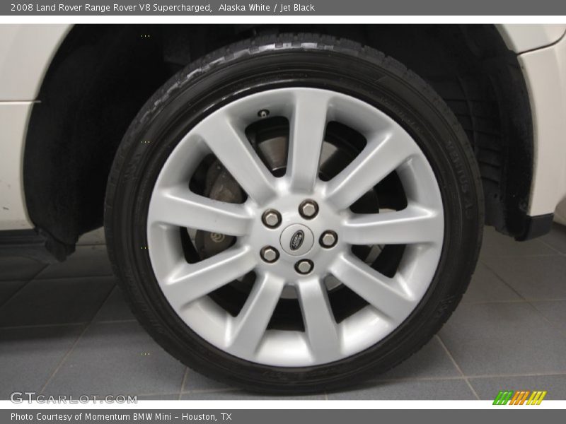 Alaska White / Jet Black 2008 Land Rover Range Rover V8 Supercharged