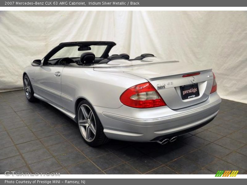 Iridium Silver Metallic / Black 2007 Mercedes-Benz CLK 63 AMG Cabriolet