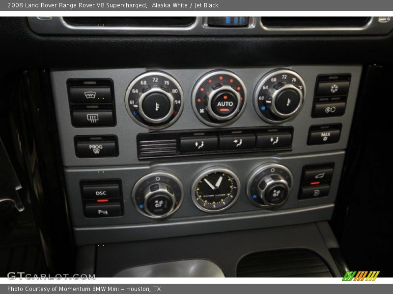 Controls of 2008 Range Rover V8 Supercharged