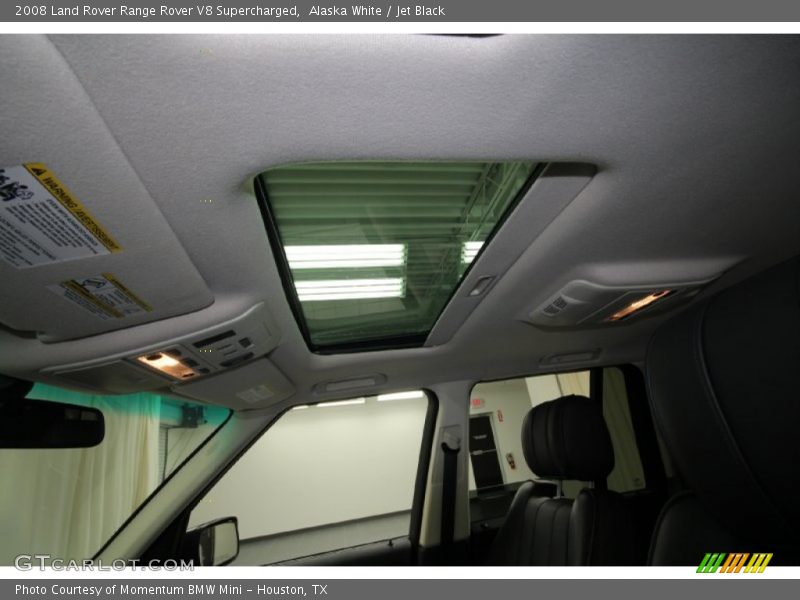 Alaska White / Jet Black 2008 Land Rover Range Rover V8 Supercharged