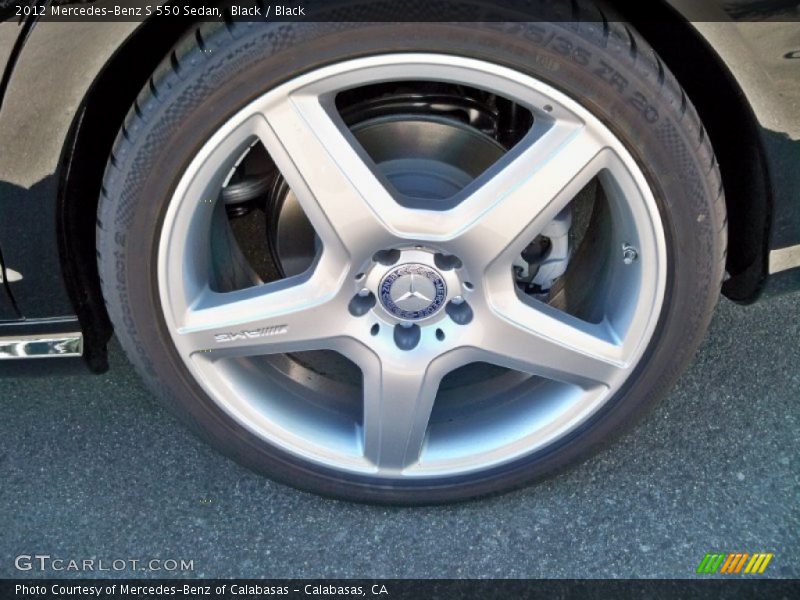 Black / Black 2012 Mercedes-Benz S 550 Sedan