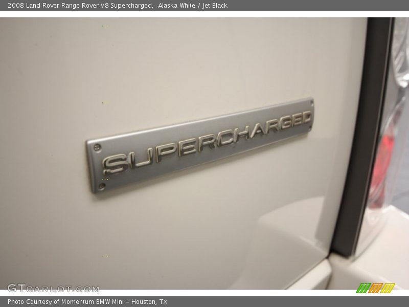 Alaska White / Jet Black 2008 Land Rover Range Rover V8 Supercharged