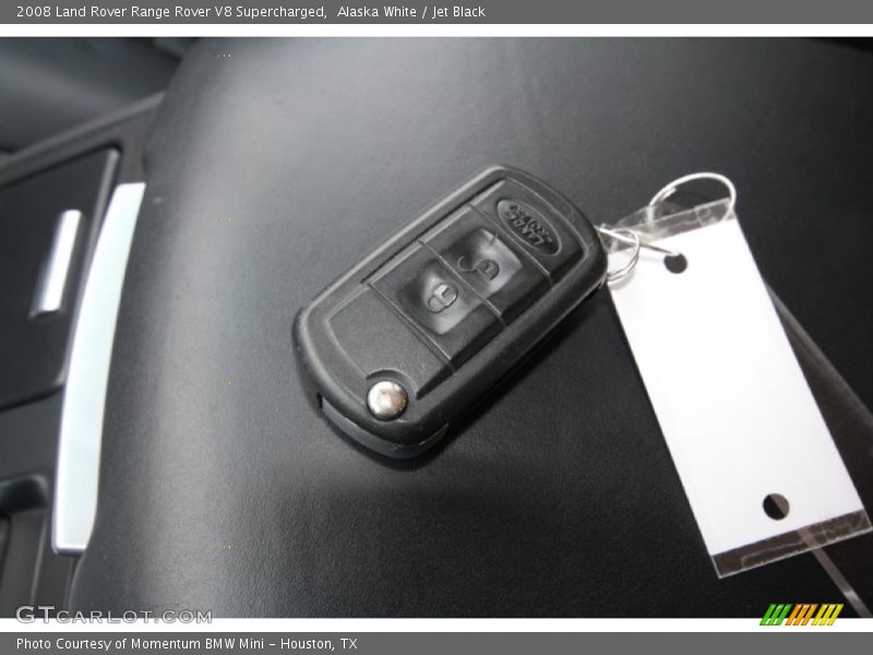 Alaska White / Jet Black 2008 Land Rover Range Rover V8 Supercharged