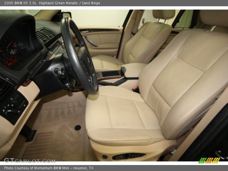 Highland Green Metallic / Sand Beige 2005 BMW X5 3.0i