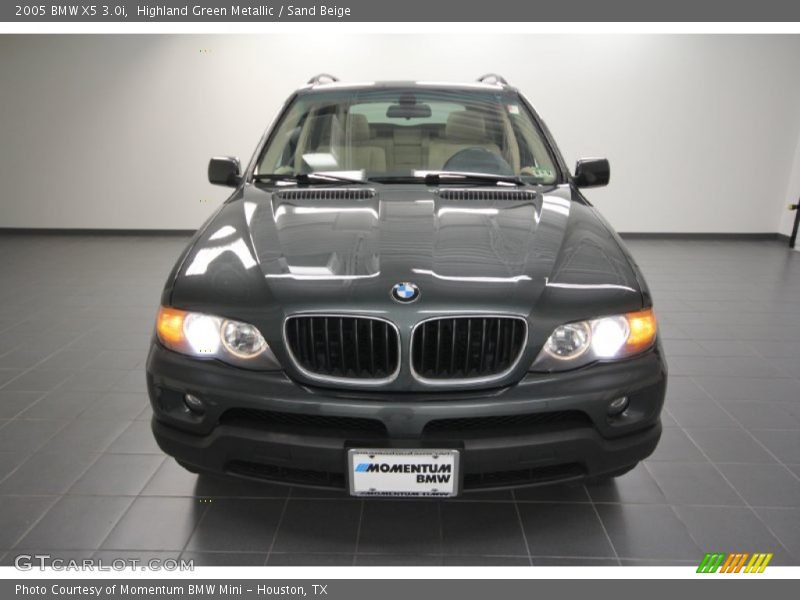 Highland Green Metallic / Sand Beige 2005 BMW X5 3.0i
