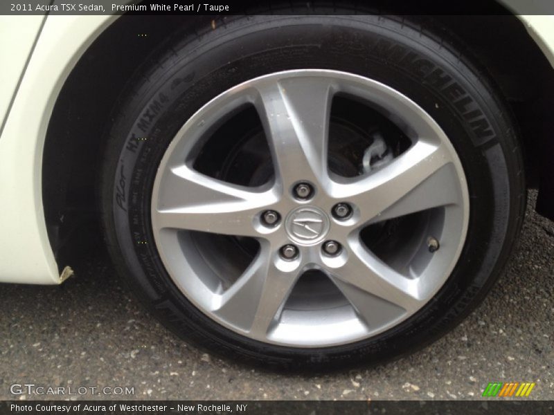 Premium White Pearl / Taupe 2011 Acura TSX Sedan