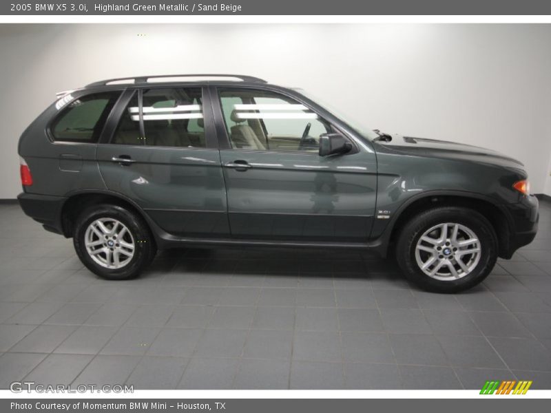 Highland Green Metallic / Sand Beige 2005 BMW X5 3.0i