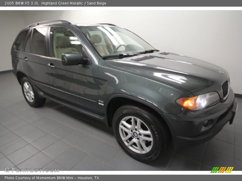 Highland Green Metallic / Sand Beige 2005 BMW X5 3.0i