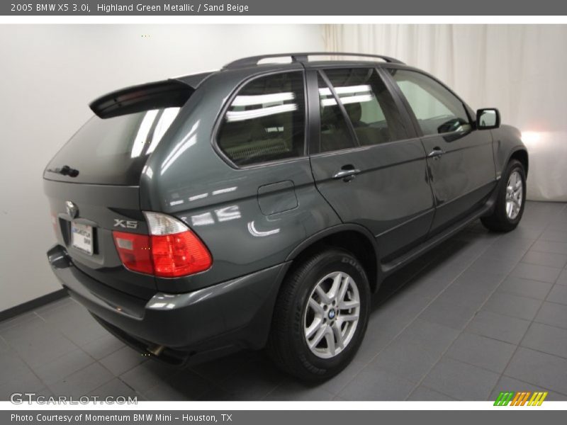 Highland Green Metallic / Sand Beige 2005 BMW X5 3.0i