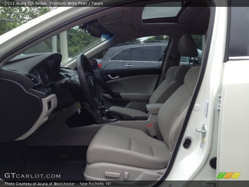 Premium White Pearl / Taupe 2011 Acura TSX Sedan