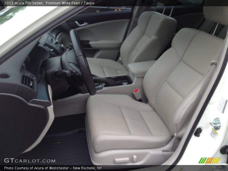 Premium White Pearl / Taupe 2011 Acura TSX Sedan
