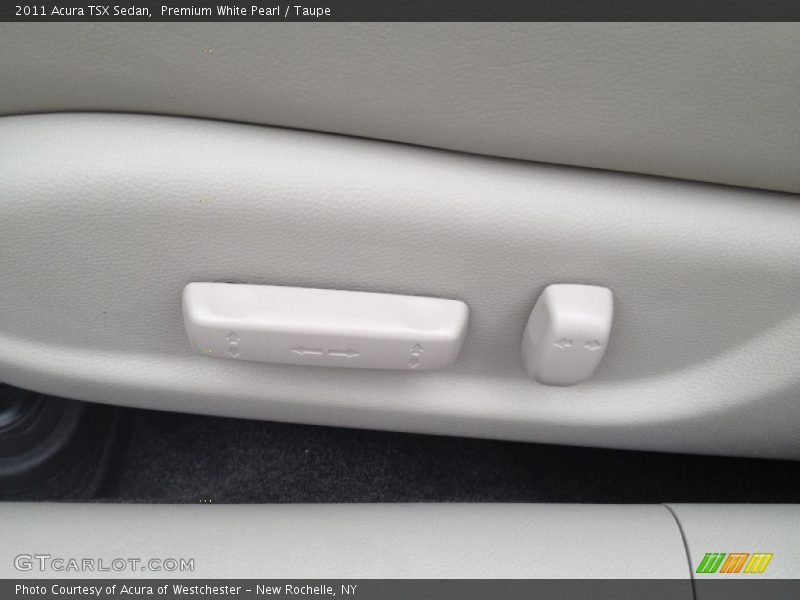 Premium White Pearl / Taupe 2011 Acura TSX Sedan