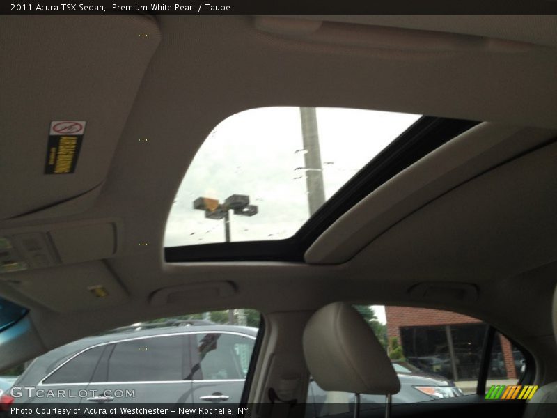 Premium White Pearl / Taupe 2011 Acura TSX Sedan