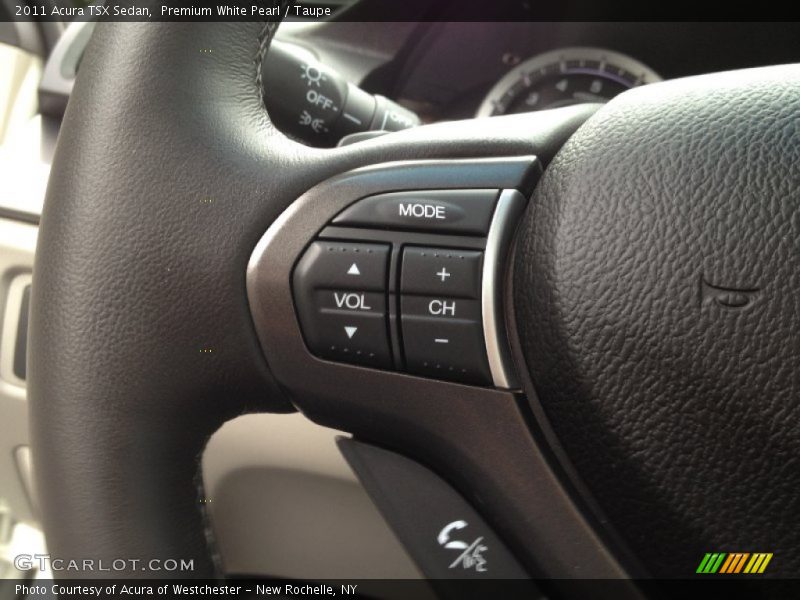 Premium White Pearl / Taupe 2011 Acura TSX Sedan