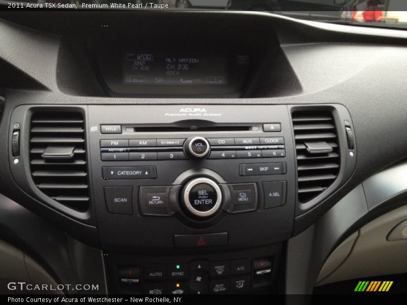 Premium White Pearl / Taupe 2011 Acura TSX Sedan