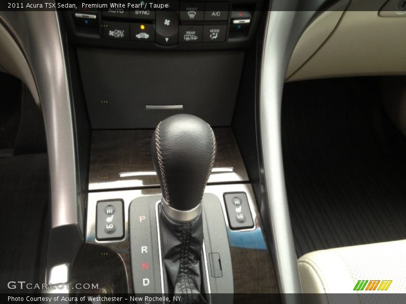 Premium White Pearl / Taupe 2011 Acura TSX Sedan
