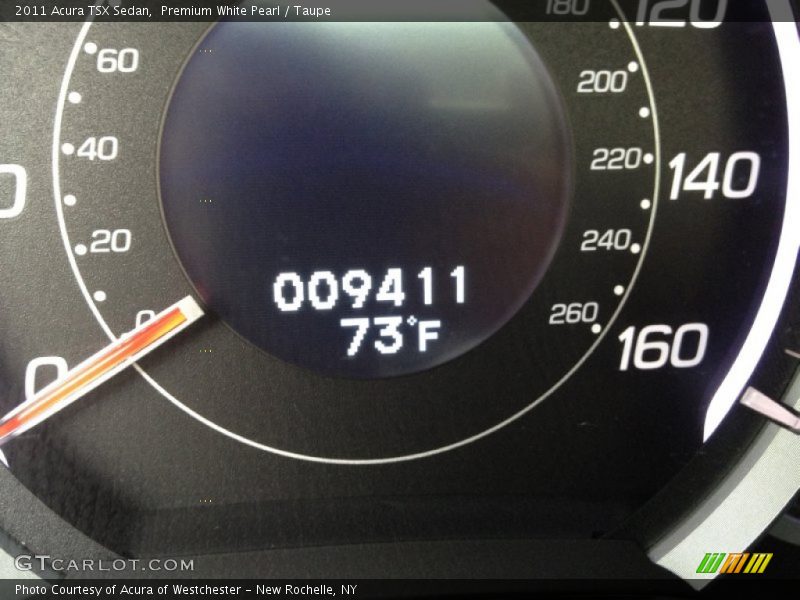 Premium White Pearl / Taupe 2011 Acura TSX Sedan
