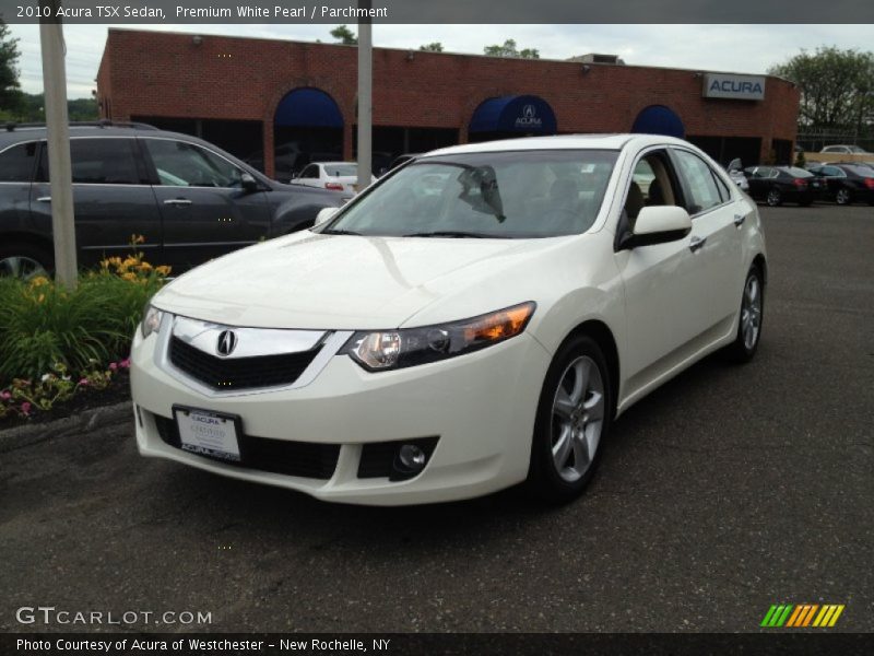 Premium White Pearl / Parchment 2010 Acura TSX Sedan