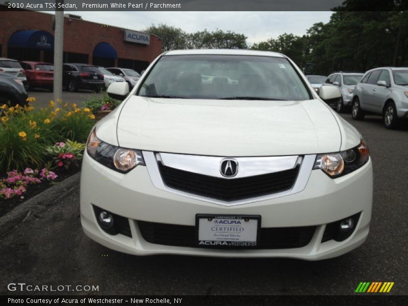 Premium White Pearl / Parchment 2010 Acura TSX Sedan