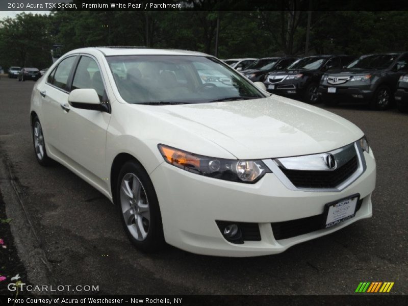 Premium White Pearl / Parchment 2010 Acura TSX Sedan