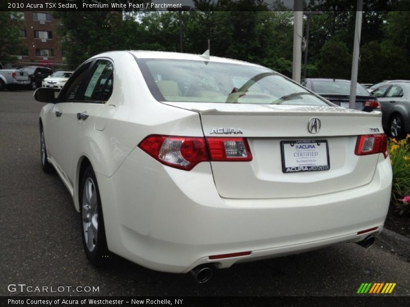 Premium White Pearl / Parchment 2010 Acura TSX Sedan
