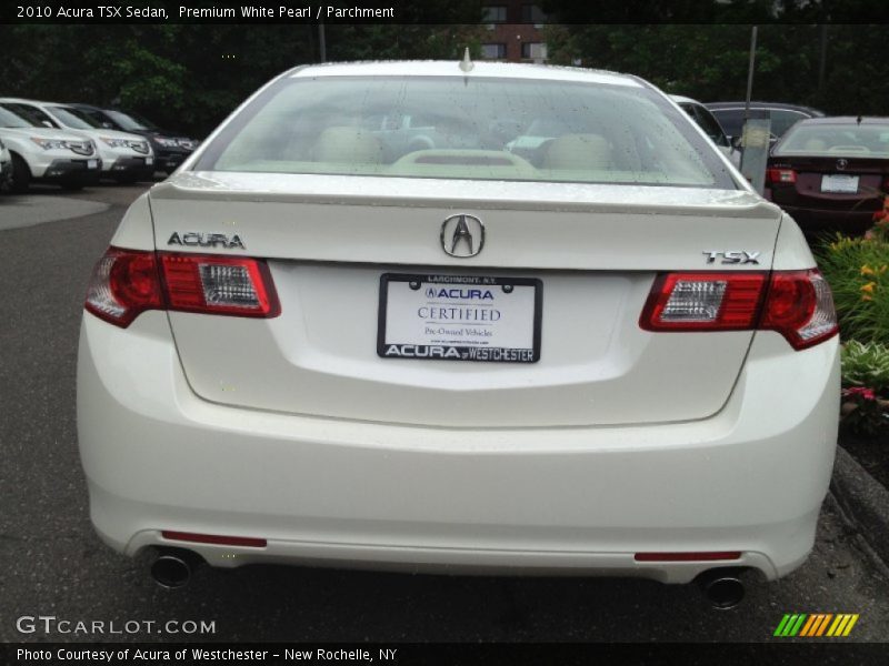 Premium White Pearl / Parchment 2010 Acura TSX Sedan