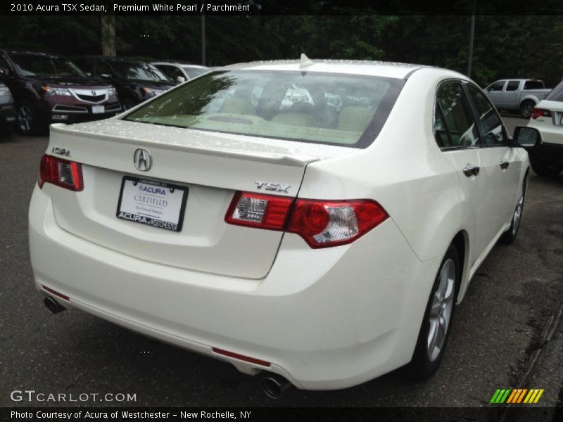 Premium White Pearl / Parchment 2010 Acura TSX Sedan