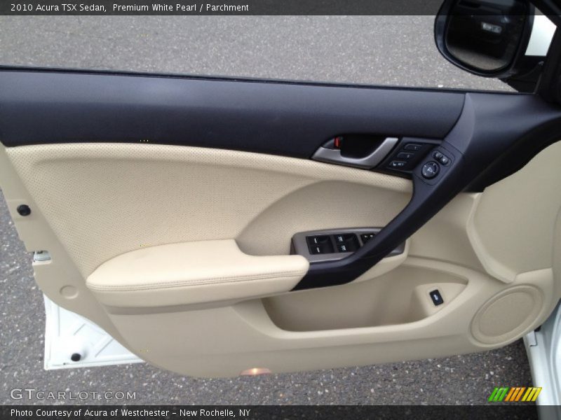 Premium White Pearl / Parchment 2010 Acura TSX Sedan