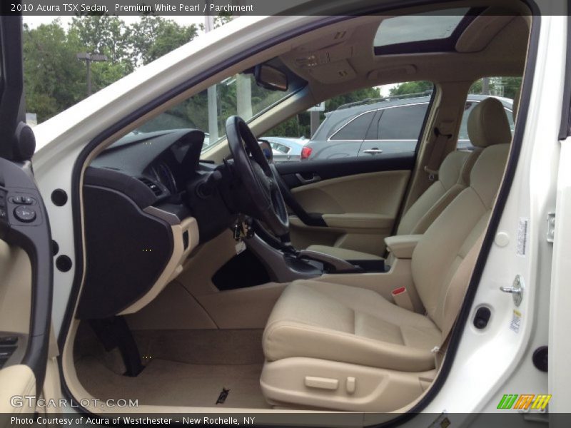 Premium White Pearl / Parchment 2010 Acura TSX Sedan
