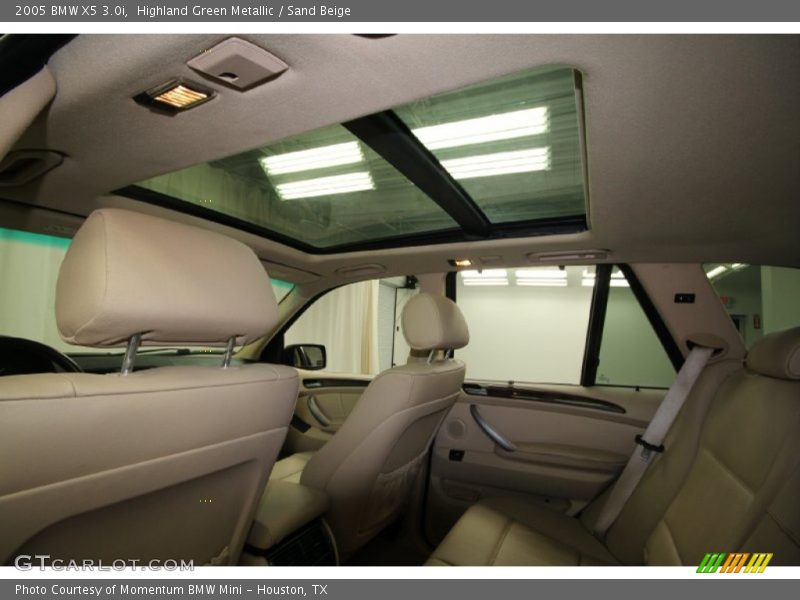 Highland Green Metallic / Sand Beige 2005 BMW X5 3.0i