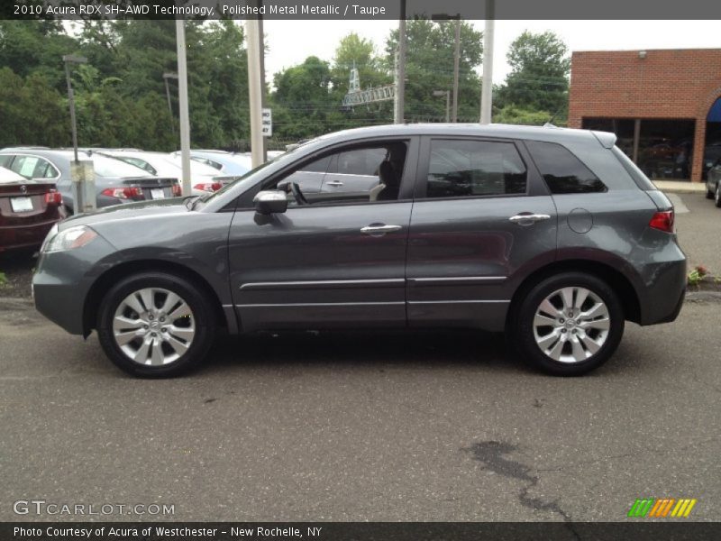 Polished Metal Metallic / Taupe 2010 Acura RDX SH-AWD Technology