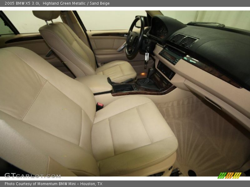 Highland Green Metallic / Sand Beige 2005 BMW X5 3.0i