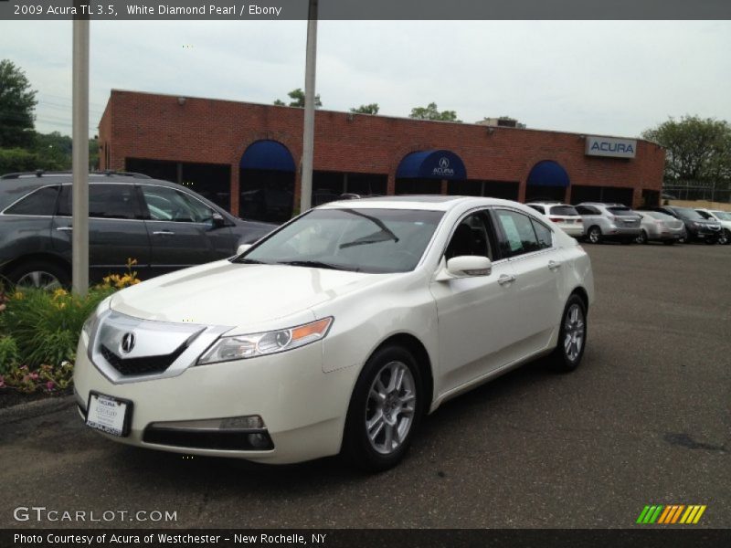 White Diamond Pearl / Ebony 2009 Acura TL 3.5